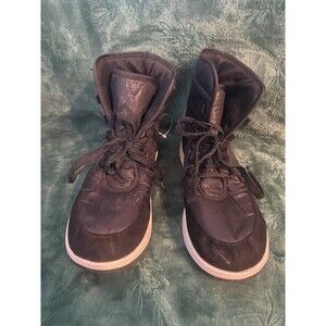 Justice Women Sparkly High-Top Sneaker Boots – Silver/White/black – Size 9